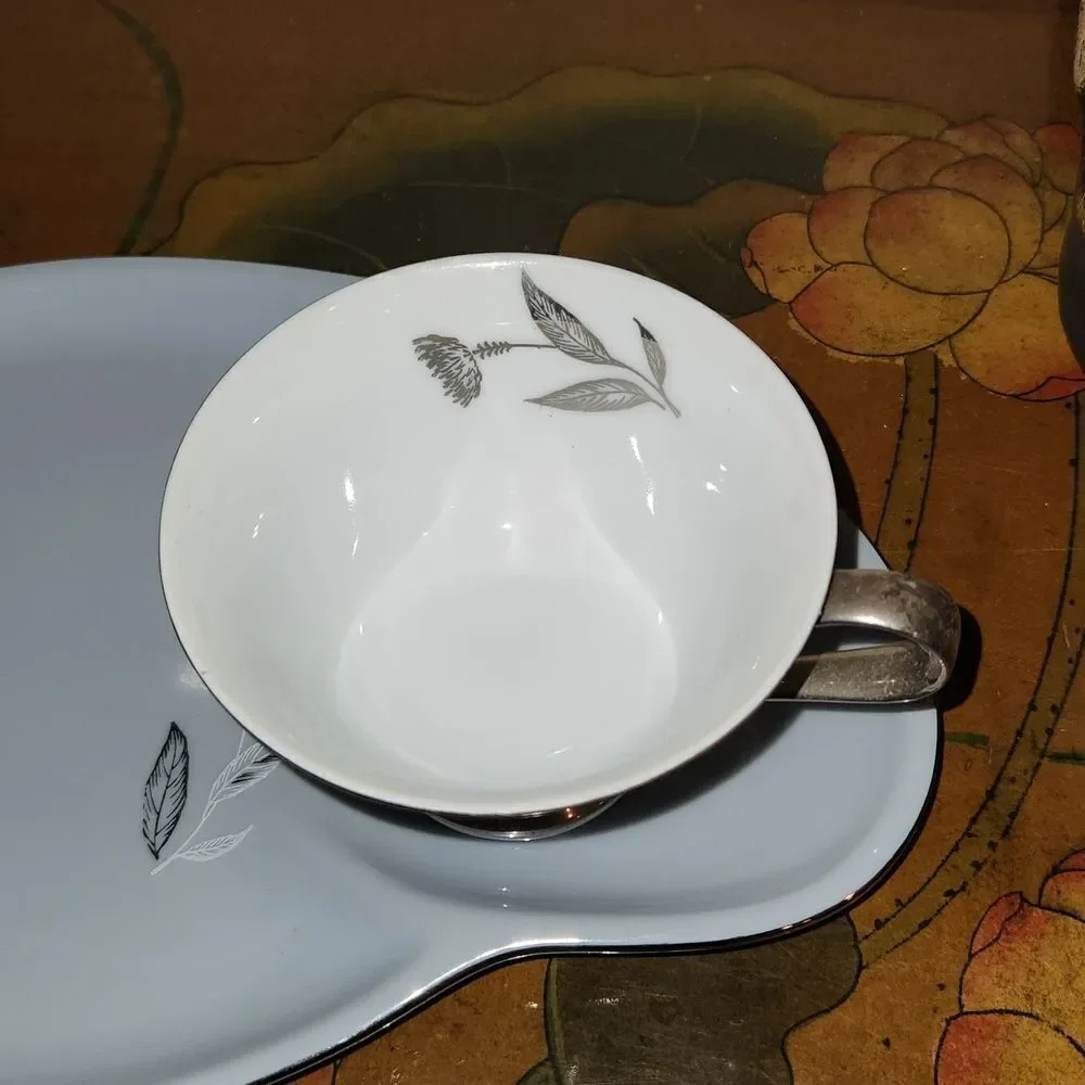 Sapphire by Deville Snack Plate and Footed Cup